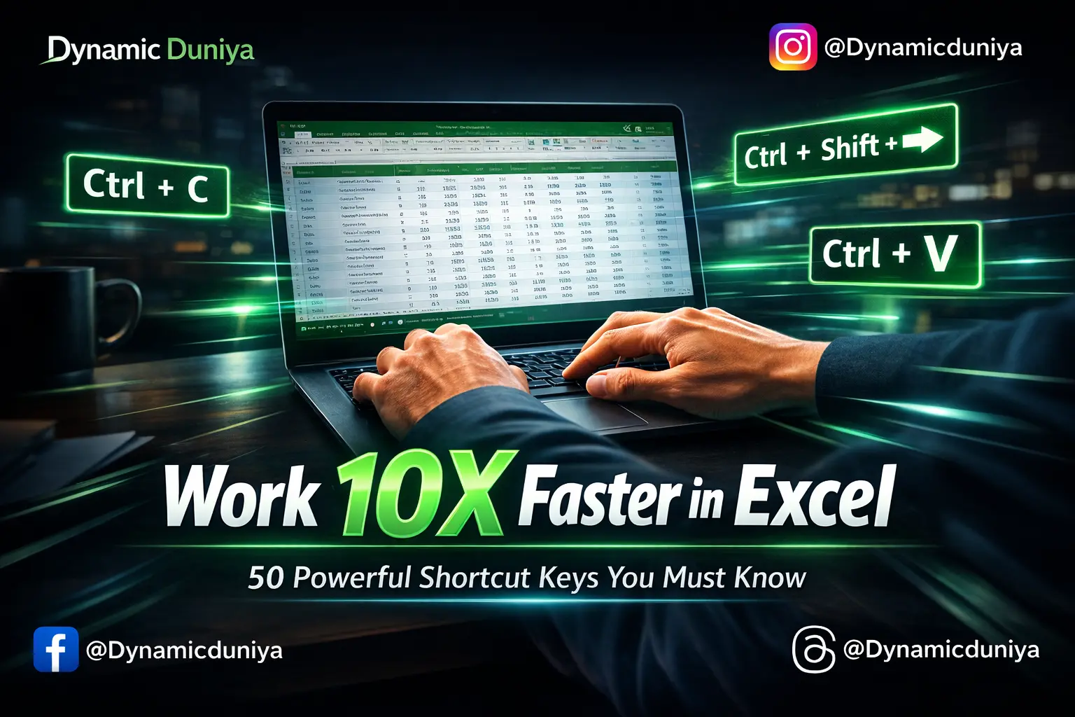 MS Excel Shortcut Keys: The Complete Guide to Work 10x Faster (2026)
