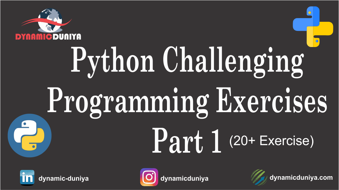 Python Challenging Programming Exercises Part 1
