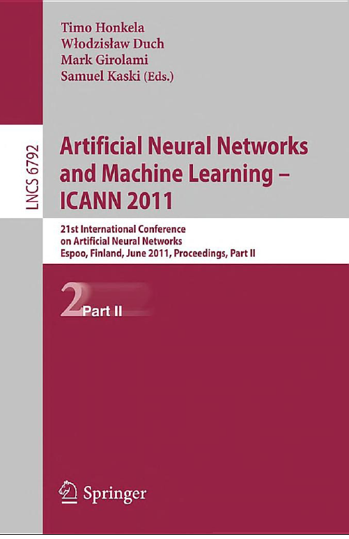 Artificial Neural Networks and Machine Learning – ICANN 2011 Part II